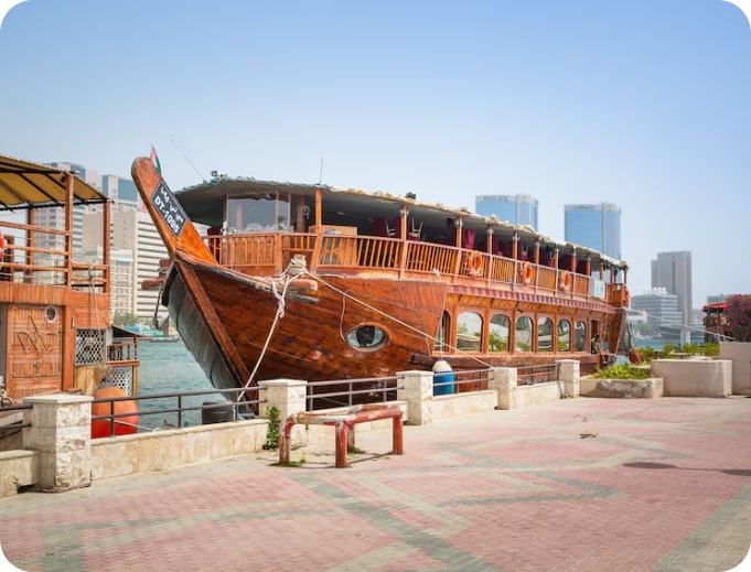 dhow cruise in creek